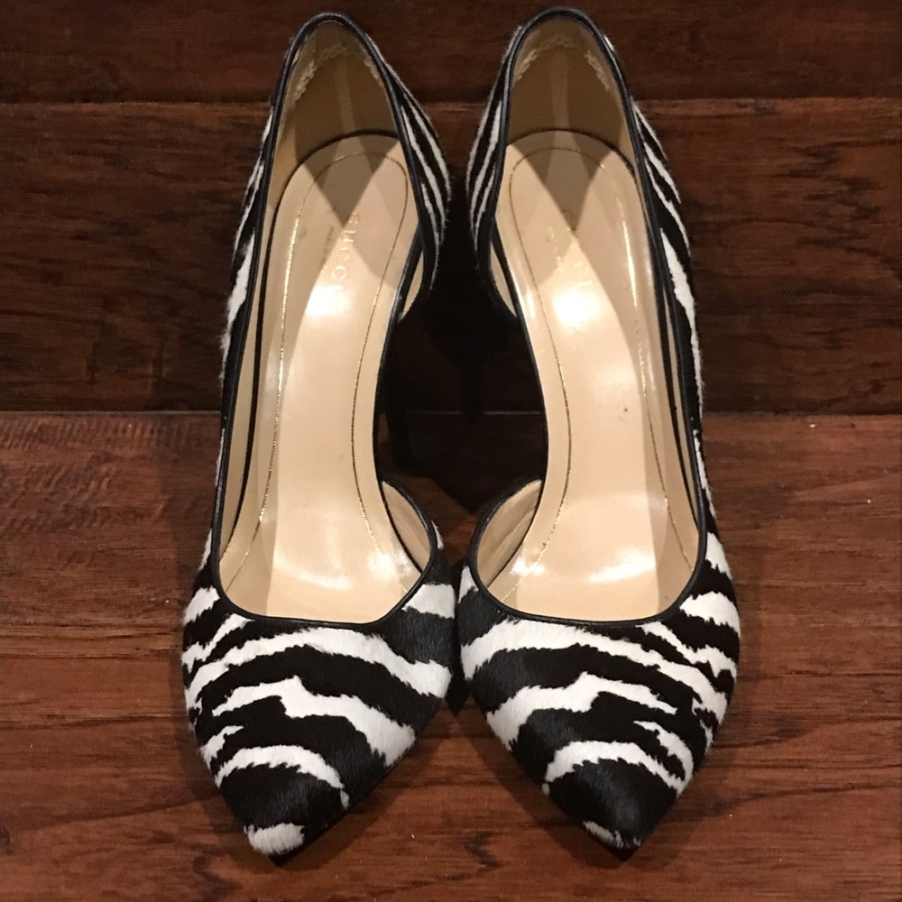 Gucci Zebra Print Stiletto Heels
